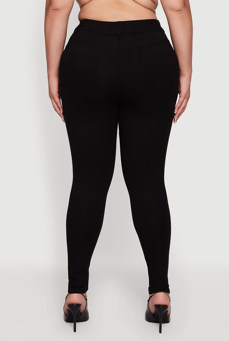 Plus High Waisted Dress Pants