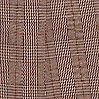 Plus High Waisted Plaid Pleated Mini Skirt with Belt