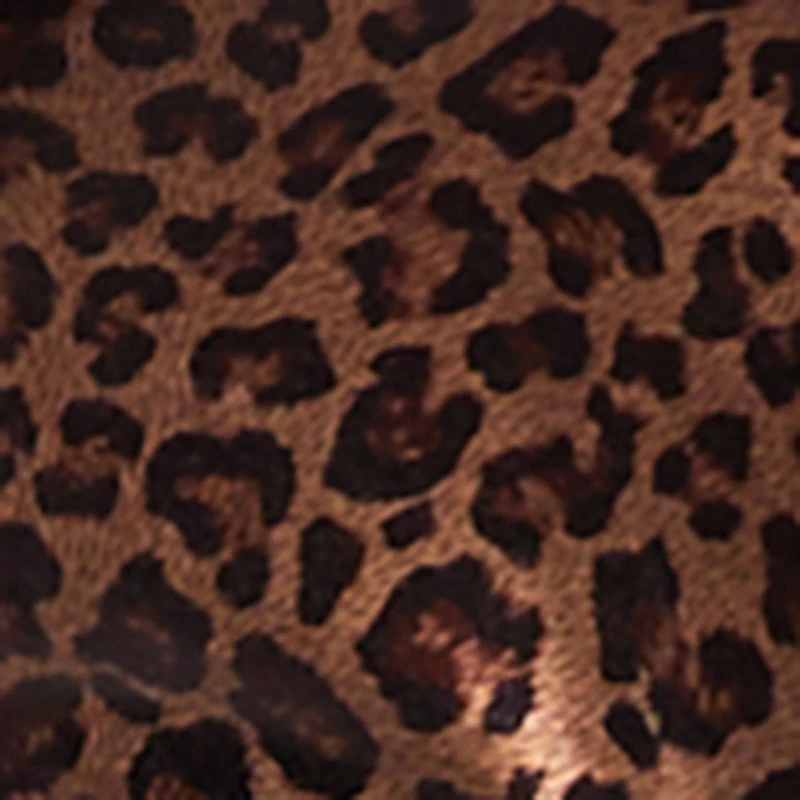 Plus Leather Look Leopard Print Bolero