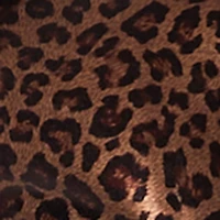 Plus Leather Look Leopard Print Bolero