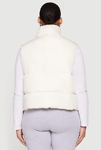 Plus Almost Famous Zip Front Puffer Vest