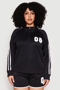 Plus 08 Varsity Stripe Track Jacket