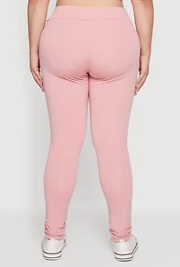 Plus High Waisted Cellphone Pocket Leggings