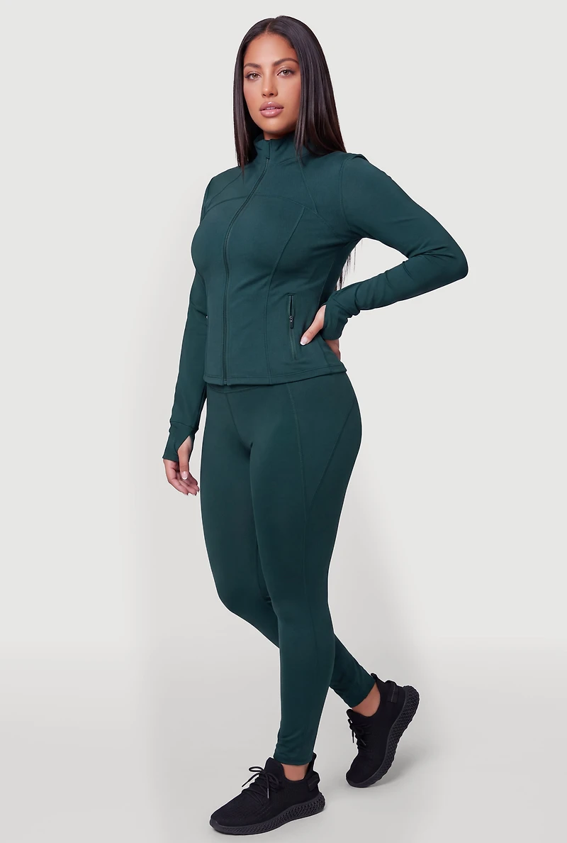 Plus High Waist Active Leggings