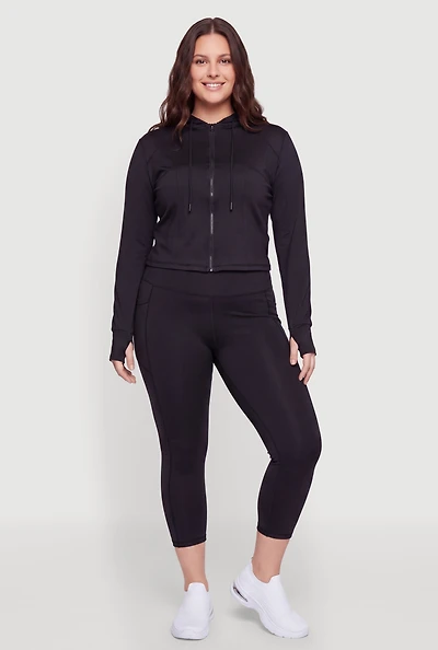 Plus Cell Phone Pocket Active Leggings