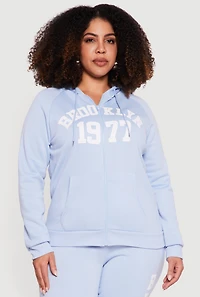 Plus Brooklyn 1977 Zip Front Hoodie