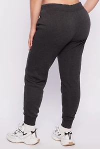 Womens Plus Size Yes Im Cold Joggers, Grey, Size 3X