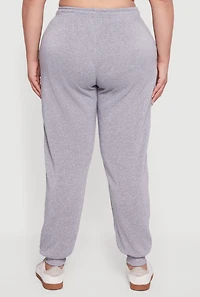Plus Love That For You Fleece Joggers