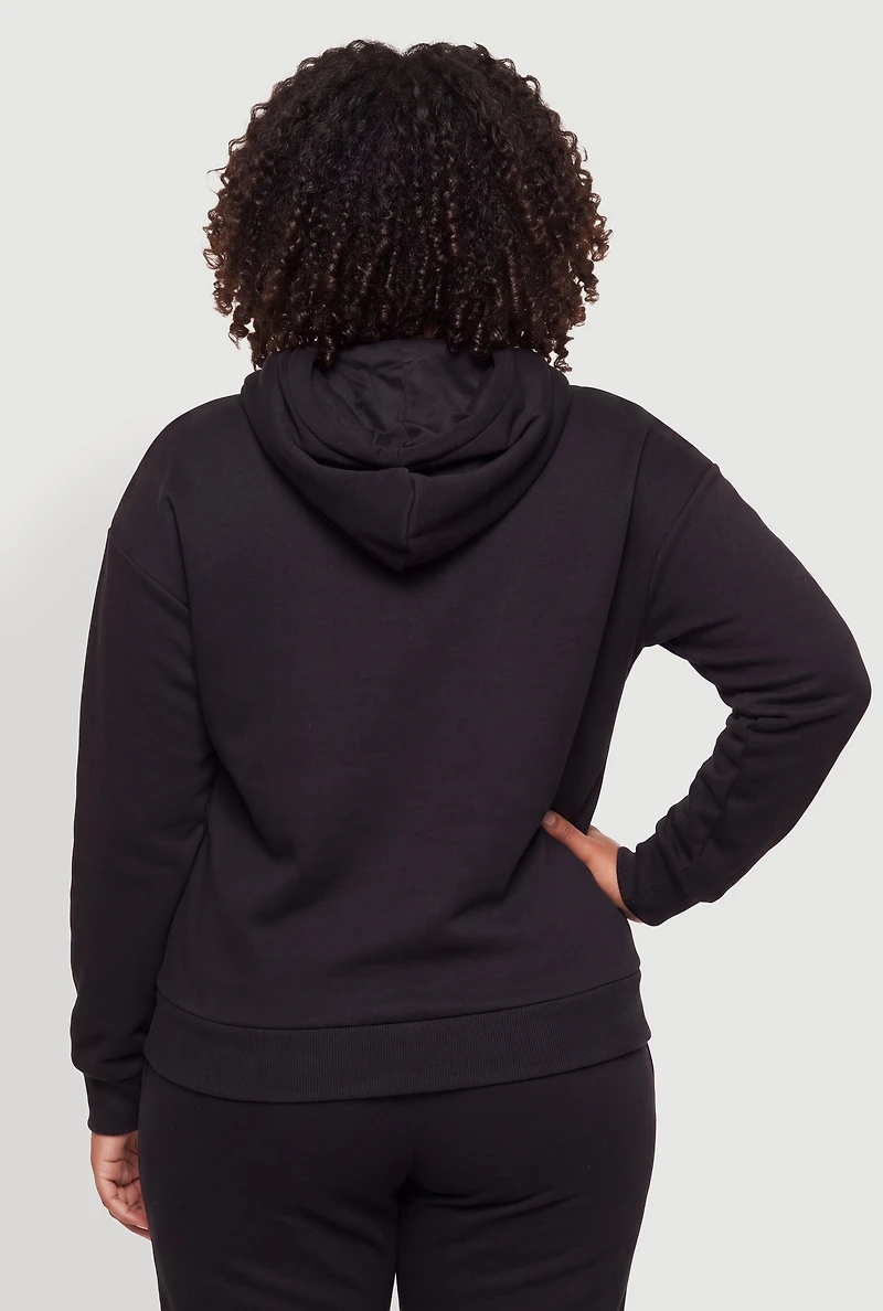 Plus Miami Zip Hooded Sweatshirt