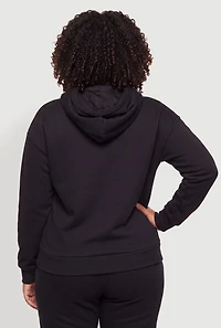 Plus Miami Zip Hooded Sweatshirt