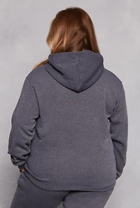 Plus Fleece Pullover Hoodie
