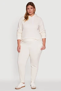 Womens Plus Fleece Pullover Hoodie, 1X