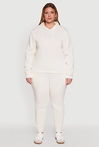 Womens Plus Fleece Pullover Hoodie, 1X