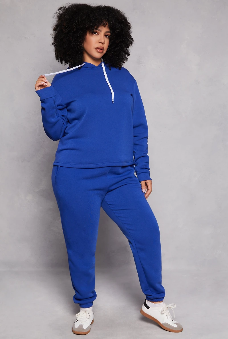 Plus Fleece Pullover Hoodie