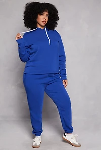 Plus Fleece Pullover Hoodie