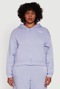 Womens Plus Along For The Ride Bear Graphic Sweatshirt, 3X