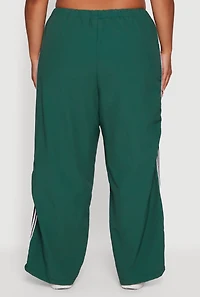Plus Side Striped Nylon Track Pants