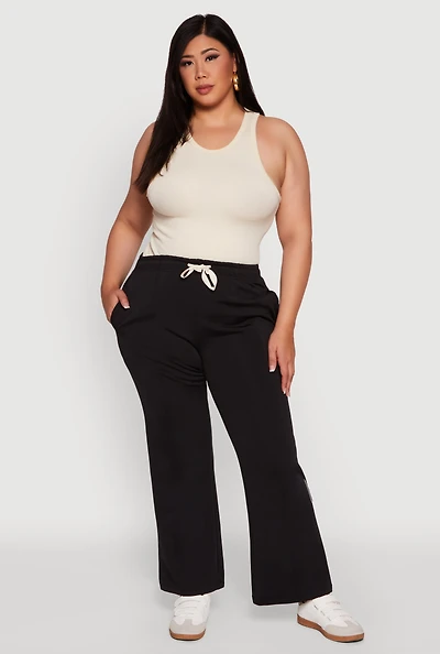 Womens Plus 2007 Flawless Wide Leg Sweatpants,
