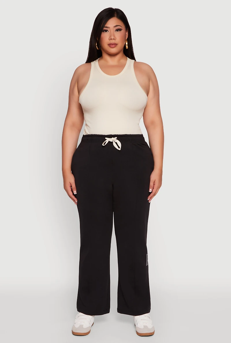 Womens Plus 2007 Flawless Wide Leg Sweatpants, 1X