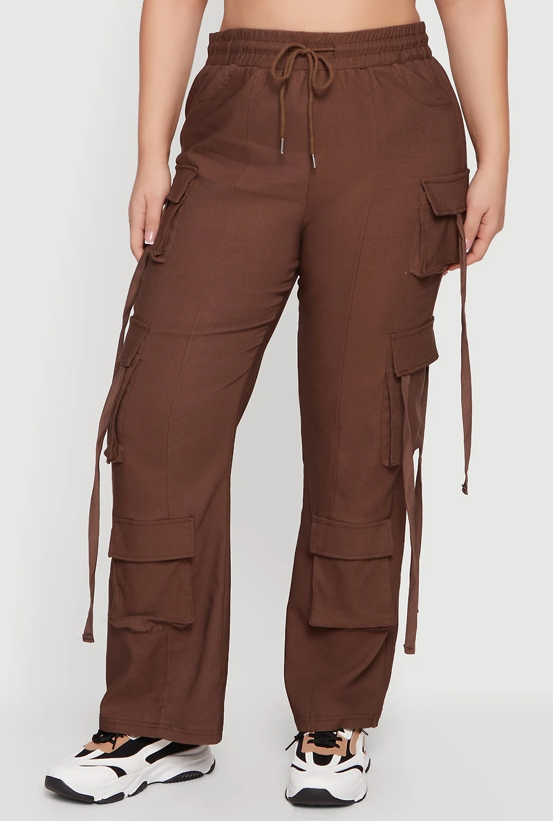 Plus Strappy Multi Pocket Cargo Pants