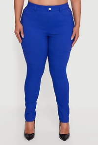 Plus High Waisted Stretch Skinny Leg Pants