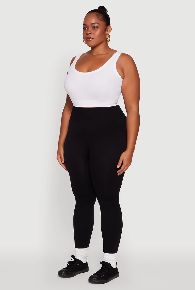 Plus High Waist Seamless Leggings
