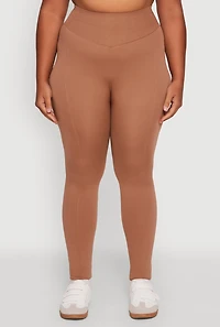 Womens Plus High Waist Seamless Leggings,