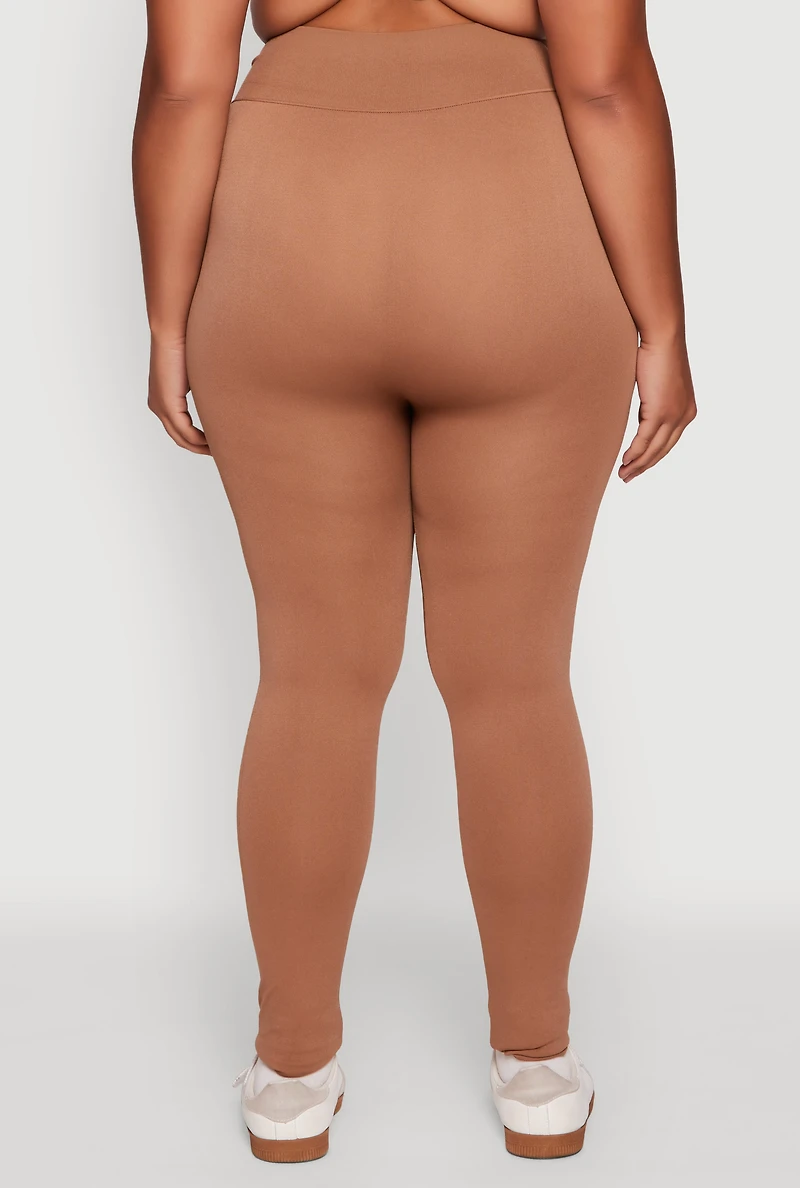 Womens Plus High Waist Seamless Leggings,