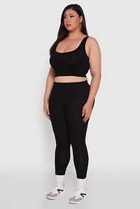 Womens Plus Ambiance Basic Leggings,