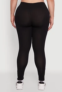 Womens Plus Ambiance Basic Leggings,