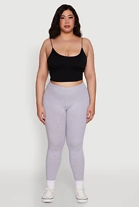 Womens Plus Ambiance Basic Leggings, 1X