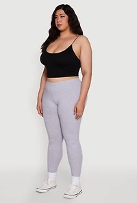 Womens Plus Ambiance Basic Leggings, 1X