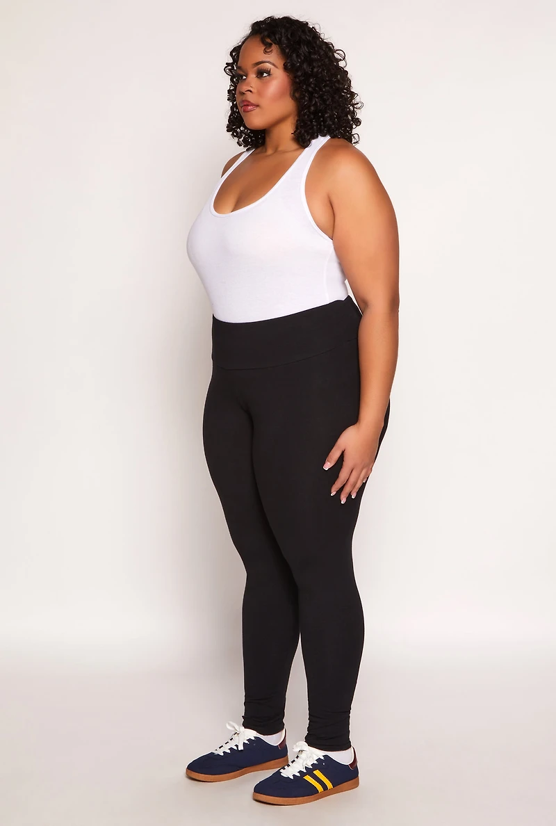Plus High Waist Leggings
