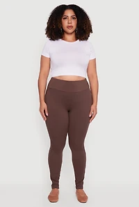 Plus Soft Knit High Waisted Leggings