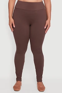 Plus Soft Knit High Waisted Leggings