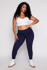 Plus Fleece Lined High Waist Leggings