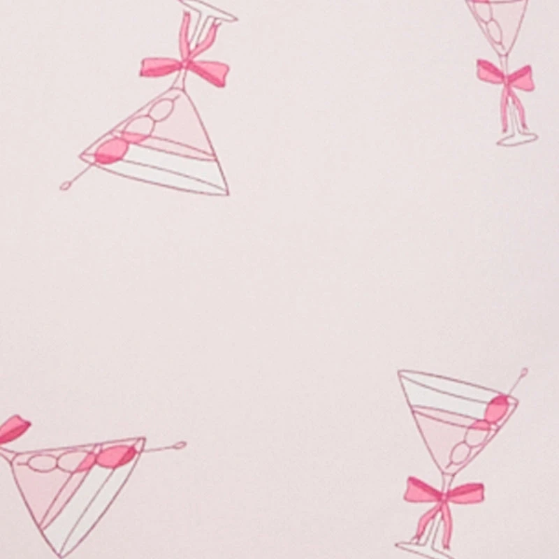 Plus Martini Graphic Print Pajama Onesie