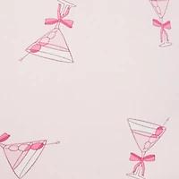 Plus Martini Graphic Print Pajama Onesie