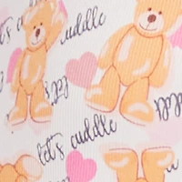 Plus Lets Cuddle Teddy Bear Pajama Romper