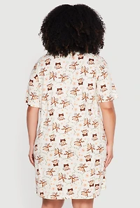 Plus Hanging There Graphic Sleepshirt