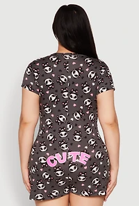 Plus Cute Panda Pajama Romper
