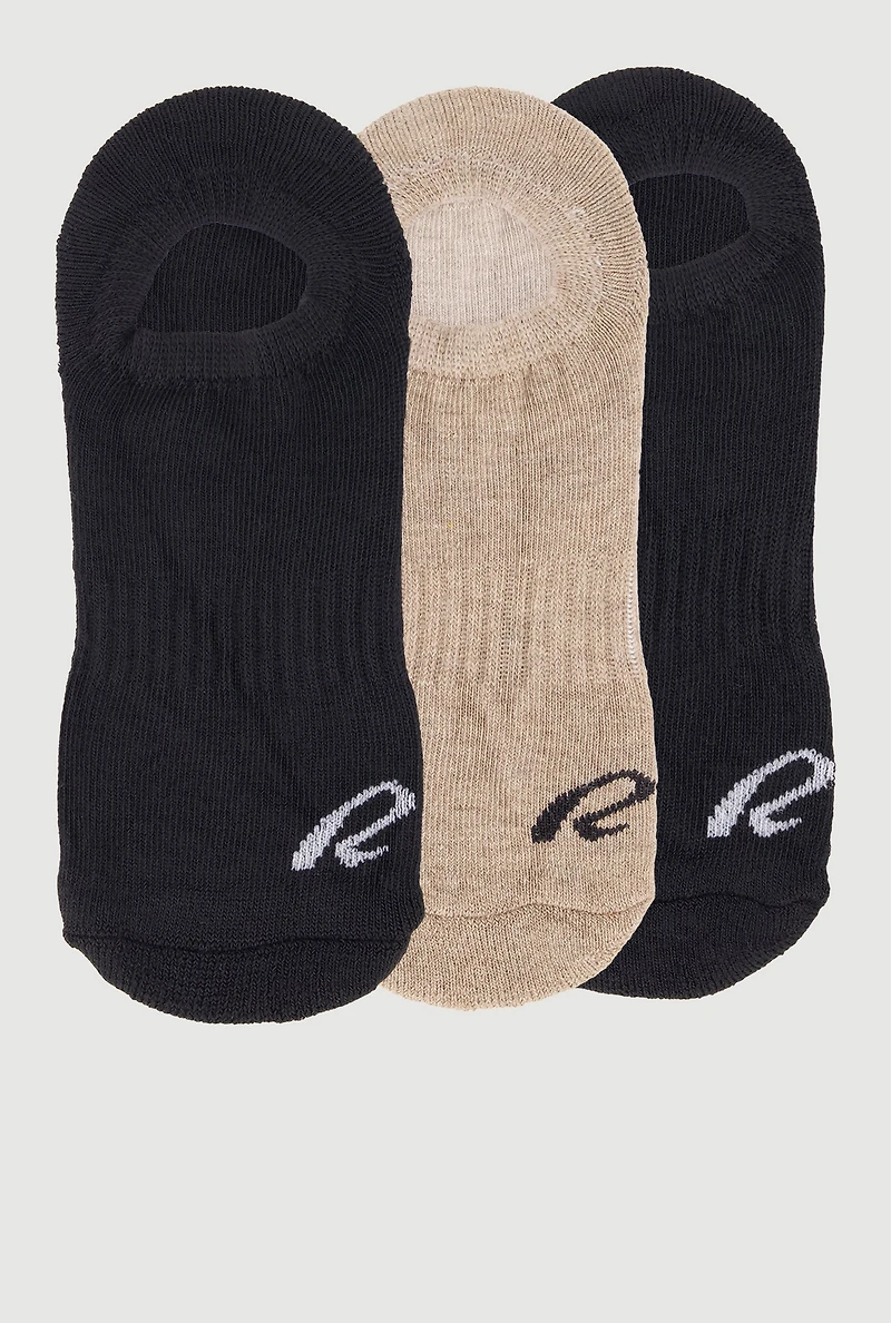 R Collection Cushion Sneaker Liner Socks 3 Pack