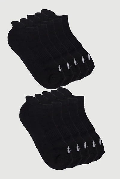 R Collection Cushioned No Show Socks 5 Pack