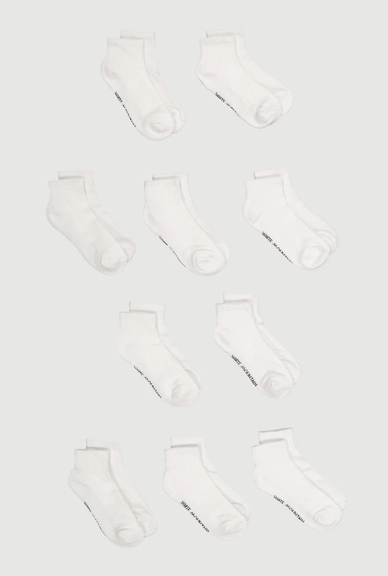 Performance Quarter Socks 10 Pack Size 4-10