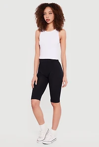 Seamless Mid Rise Biker Shorts