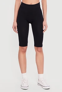 Seamless Mid Rise Biker Shorts