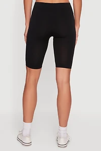 High Waisted Seamless Basic Bike Shorts