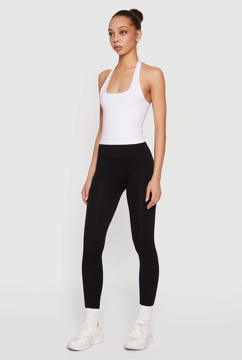 High Waisted Basic Leggings
