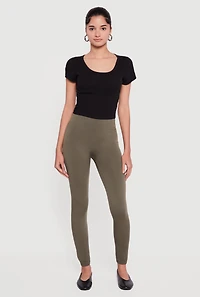 High Waisted Fleece Lined Leggings