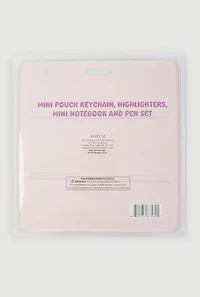 Girls Star Coin Purse Mini Stationary Keychain Set